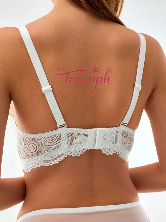 „Triumph®“ 4 vnt.💖50 % nuolaida✨Nėriniuota liemenėlė dideliems dydžiams, gili V formos [65A-120H]