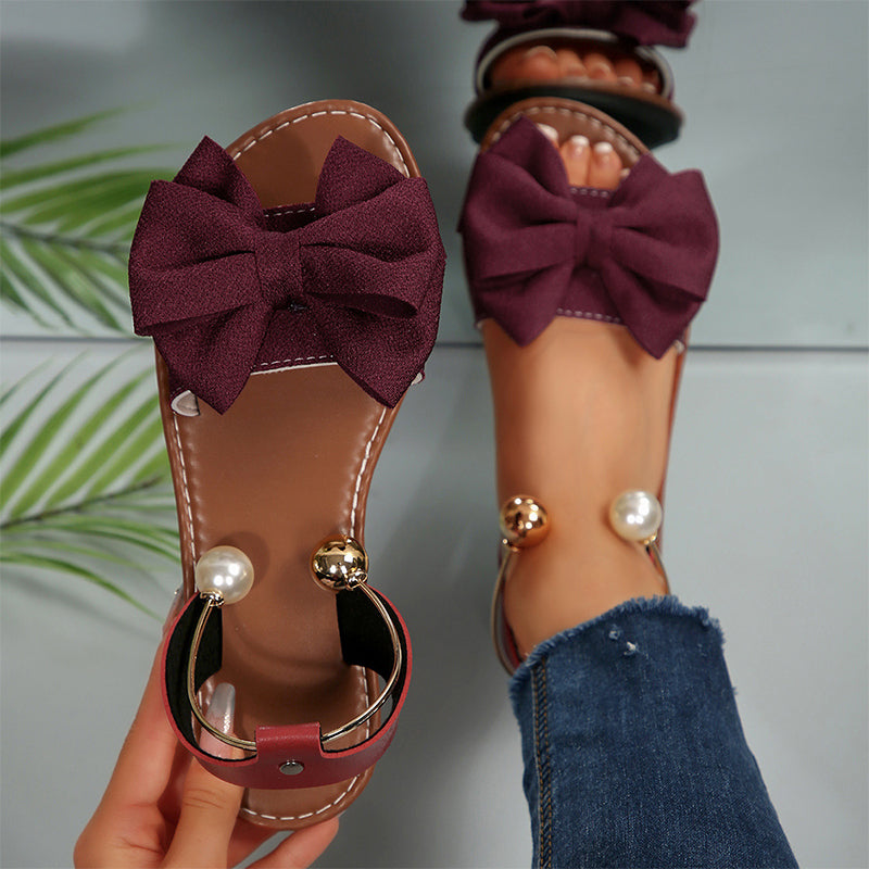 🌺 50% NUOLAIDA💐 Stilingi sandalai su perliniu kulkšnies dirželiu